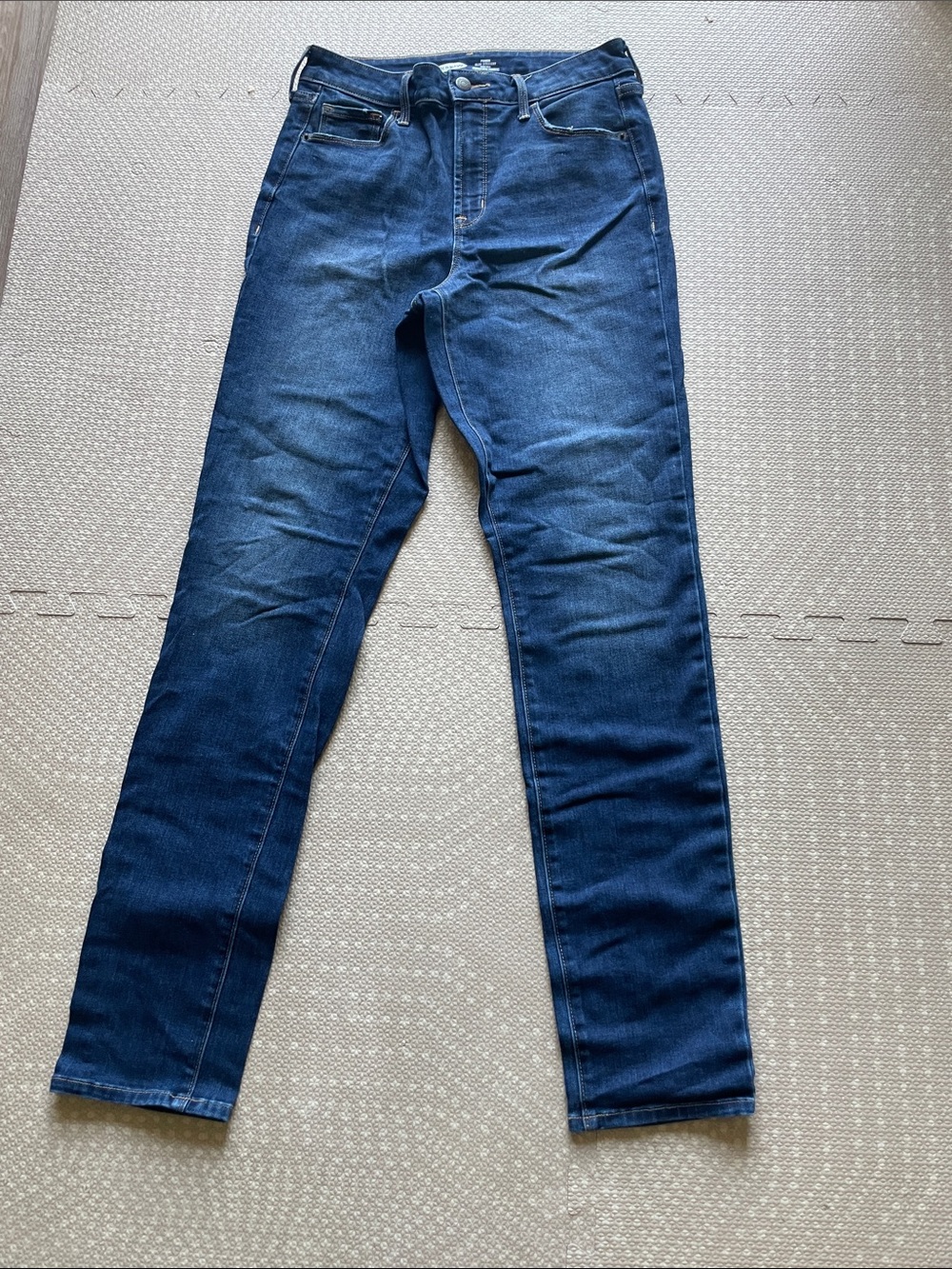 Old Navy Power Slim Straight High Rise Jean Size 6 Tall
